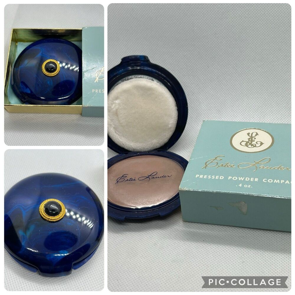 Vintage Estee Lauder Peace Compact Good Fortunes ALMOND BEIGE Powder NIB NOS .40